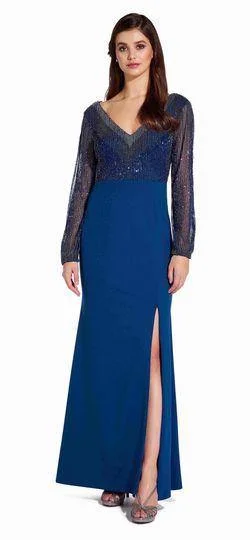 Adrianna Papell AP1E205069 Long Sleeve Mother of the Bride Formal Dress