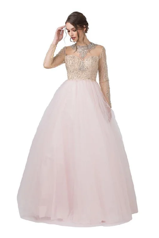 Long Sleeve Prom Long Dress