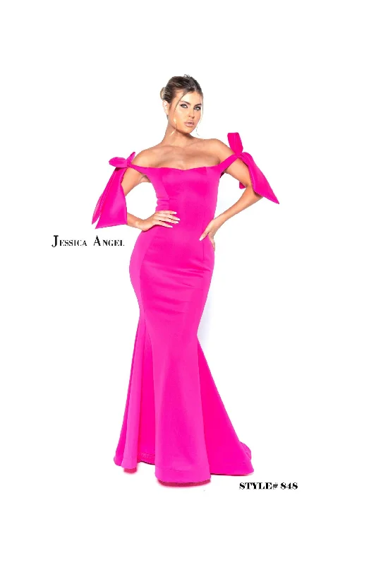 Jessica Angel Off Shoulder Long Formal Dress 848