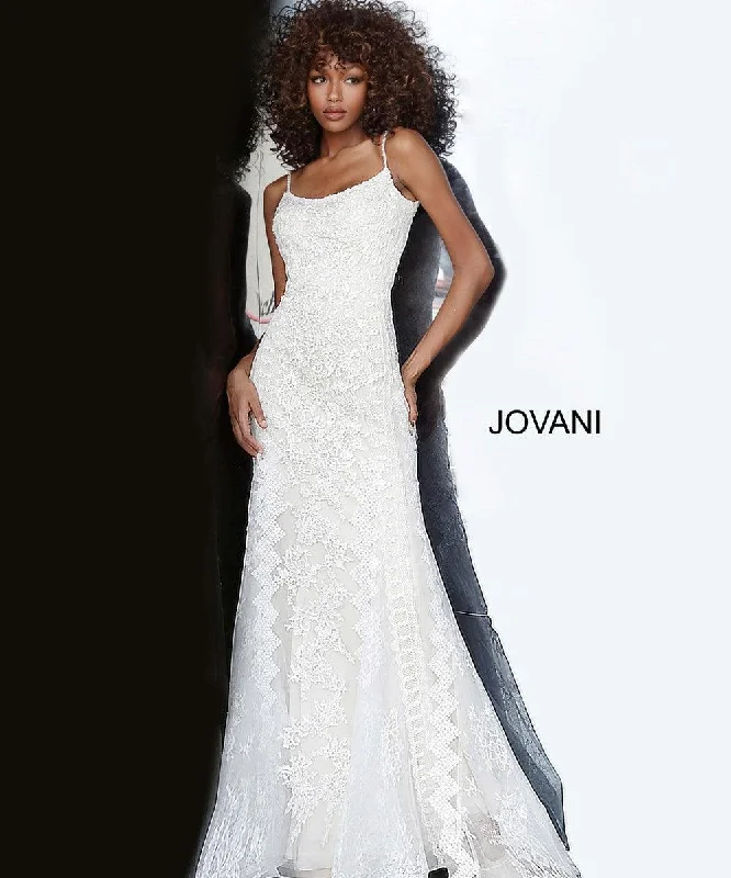 Jovani 00862 Spaghetti Straps Long Prom Dress