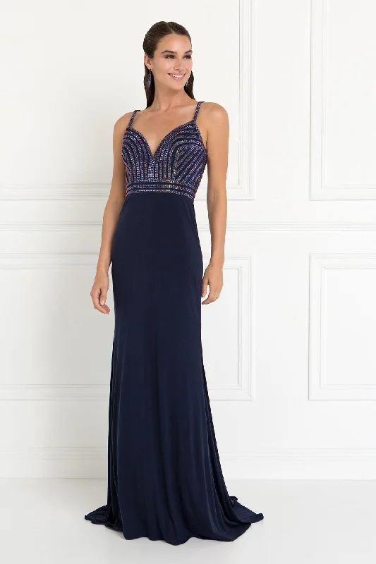 Prom Long Beaded Evening Formal Dress