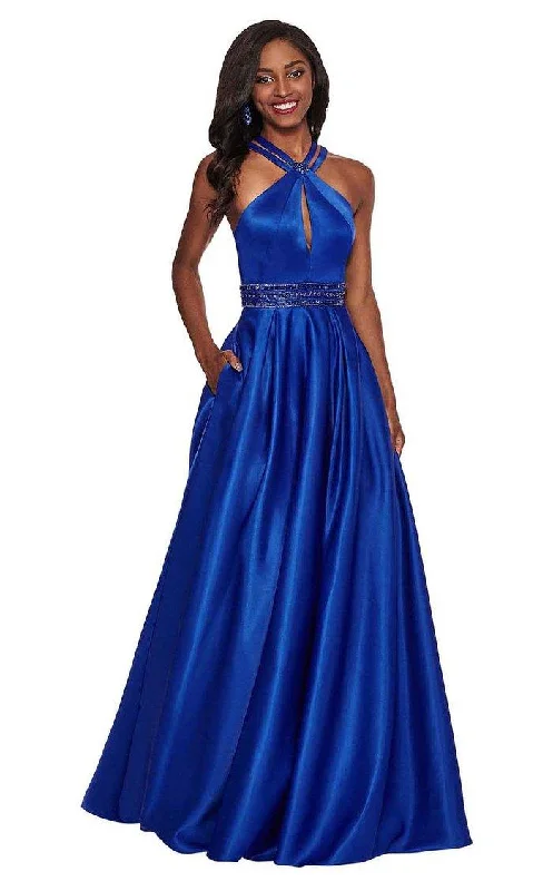 Rachel Allan Prom Long Halter Formal Dress 6464