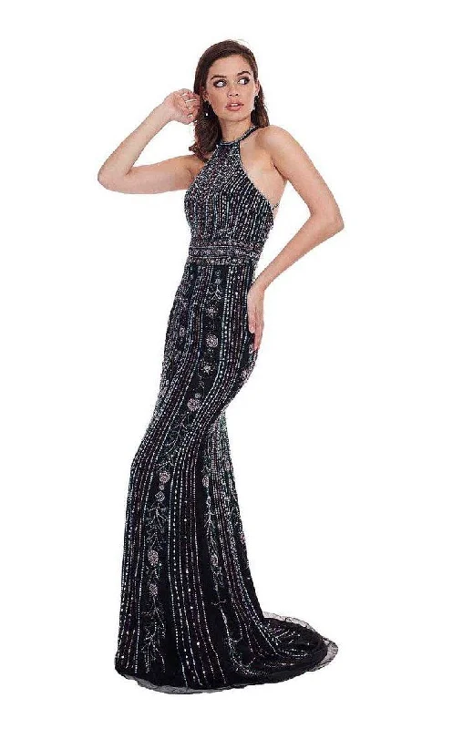 Rachel Allan Prom Long Halter Formal Dress 6625