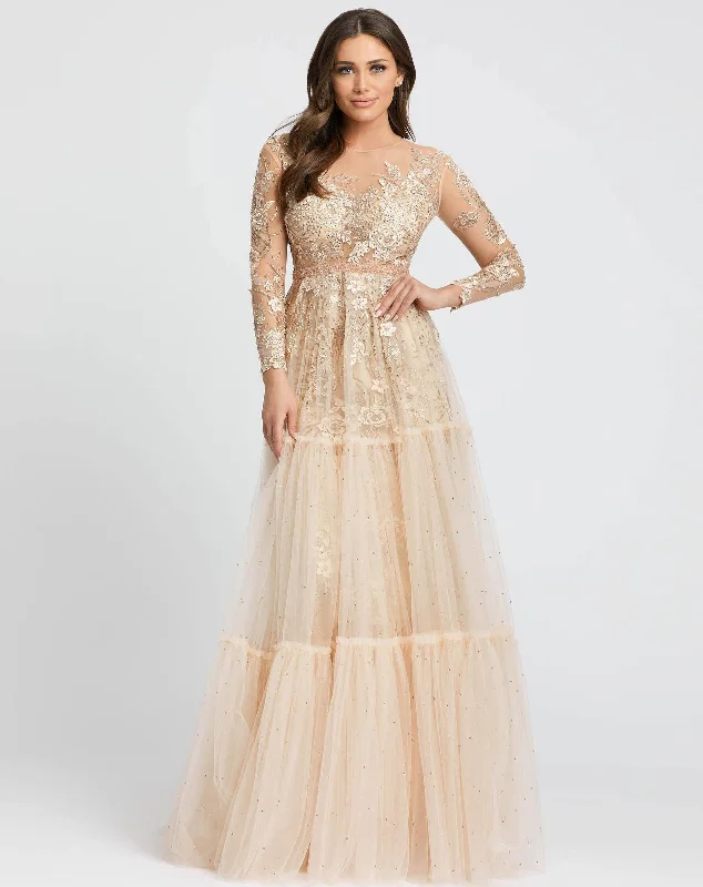 Mac Duggal 67486 Long Sleeve Formal Evening Dress