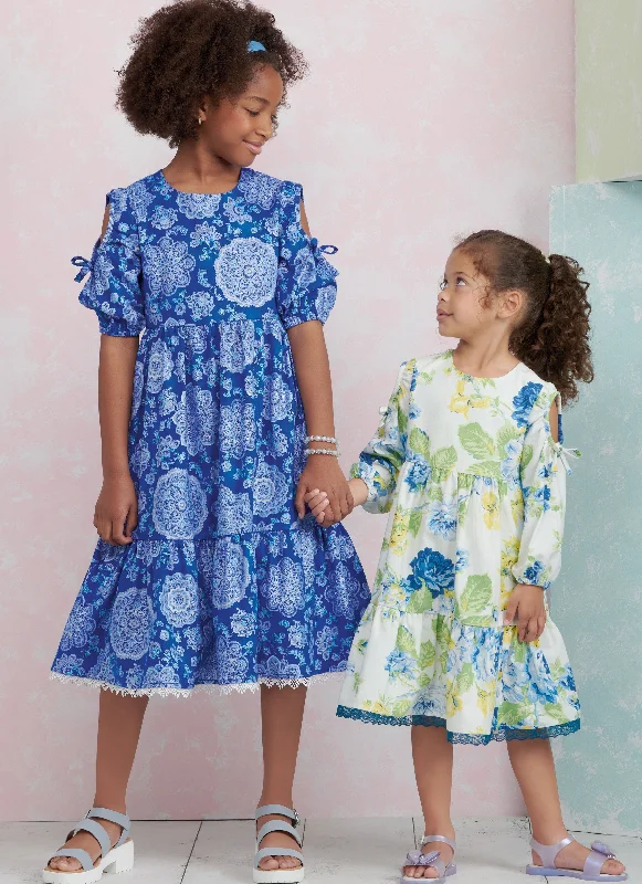 Simplicity Sewing Pattern 9933 Children's and Girls' Dress with Sleeve Variations