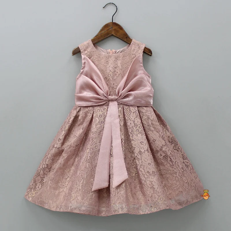 Pre Order: Pink Lace Bowie Dress