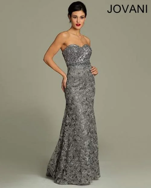 Jovani 78203 Long Formal Prom Strapless Dress