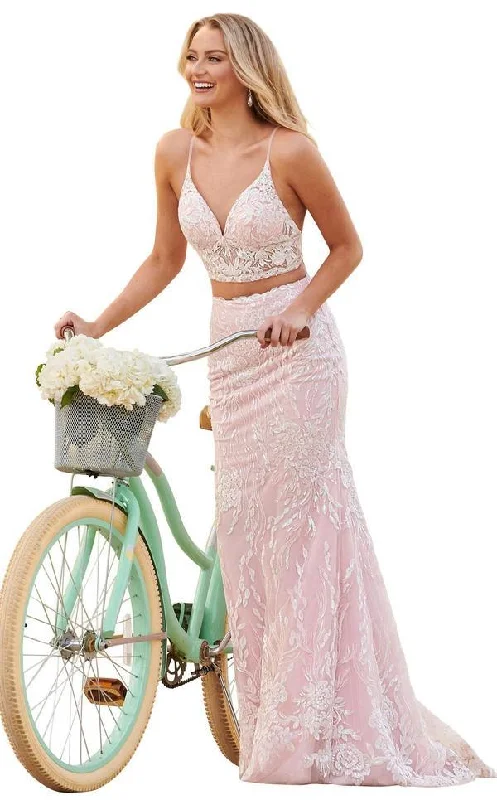 Rachel Allan Prom Long Two Piece Formal Gown 7072CL