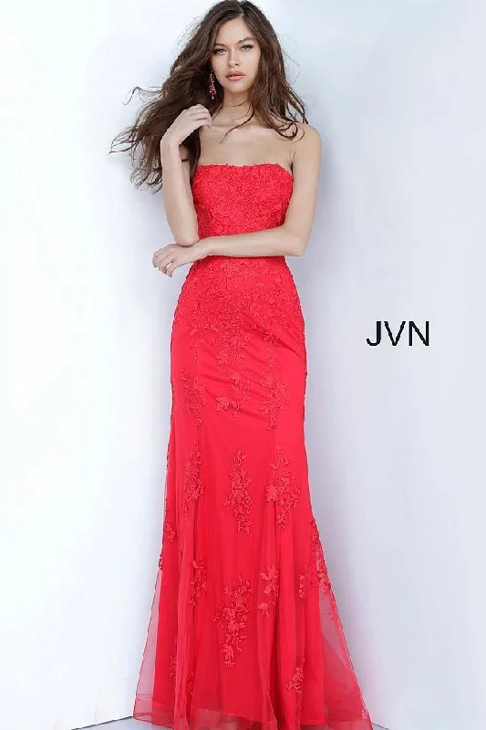 Jovani 3097 Long Strapless Prom Dress