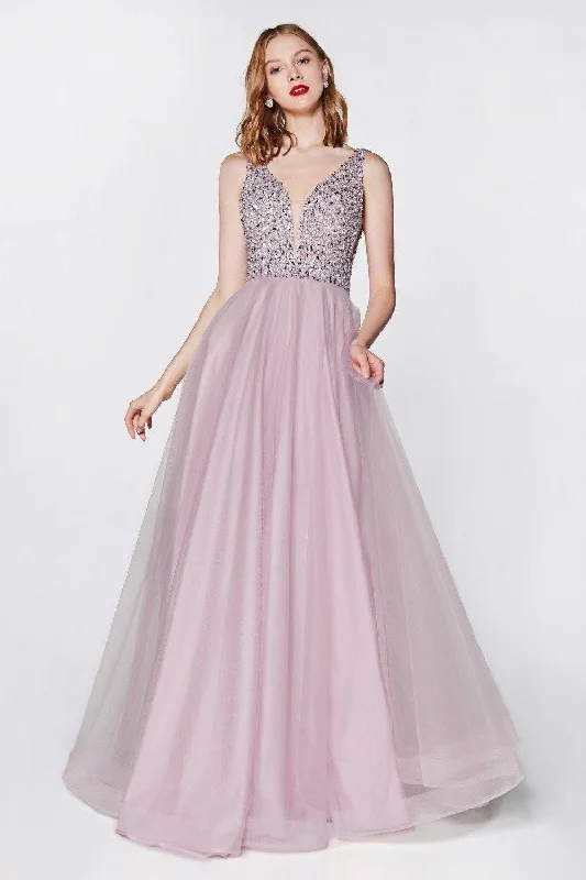 Cinderella Divine U103 Sleeveless Long Gown Evening Dress Formal