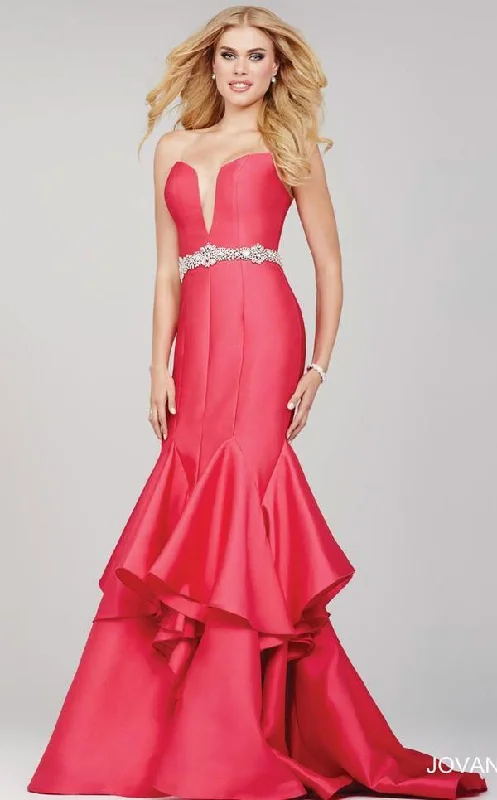 Jovani 29370 Strapless Long Formal Prom Dress