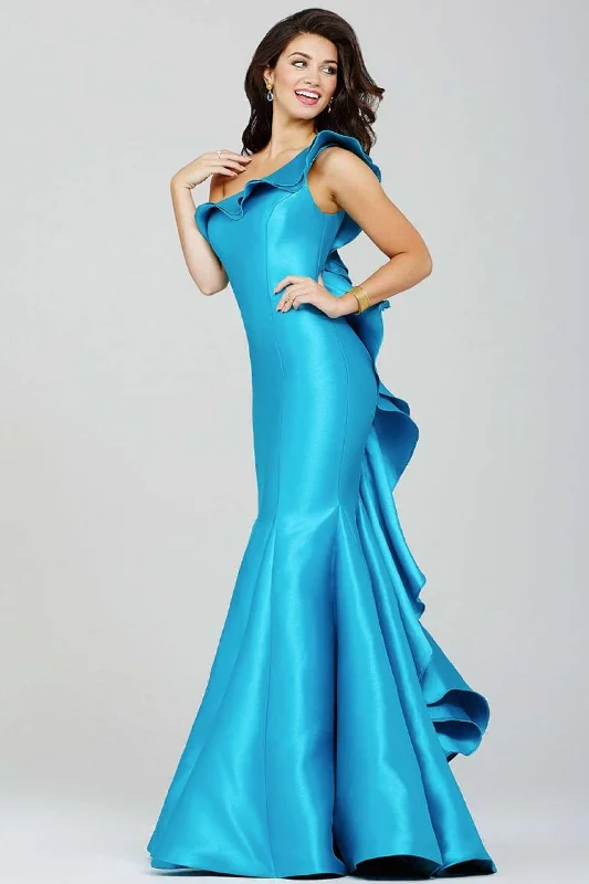 Jovani 34068 One-Shoulder Long Prom Dress