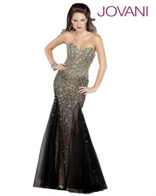 Jovani 6837 Prom Long Strapless Formal Dress