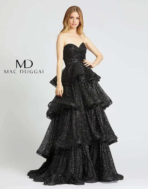 Mac Duggal Homecoming Prom Strapless Sweetheart Long Dress