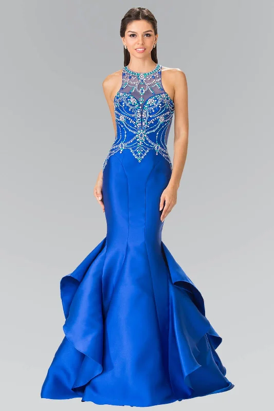 Prom Long Formal Halter Dress Mermaid Gown