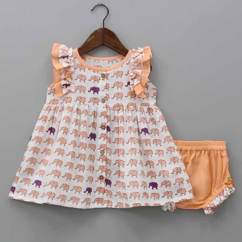 Pre Order: Animal Printed Top And Bloomer