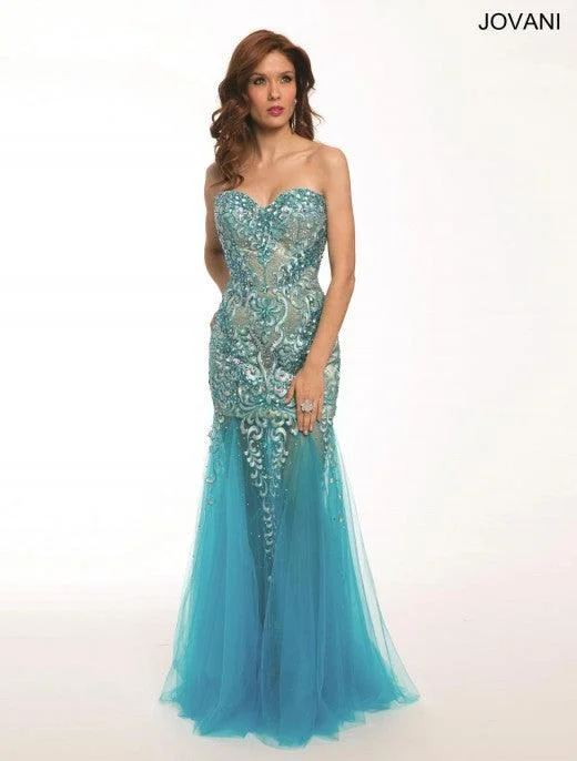 Jovani 79213 Prom Long Strapless Formal Dress