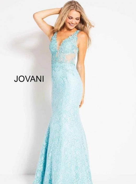 Jovani 47561 Prom Long Sleeveless Formal Lace Dress