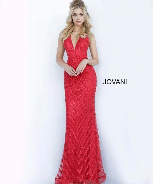 Jovani 00399 Prom Long Halter Beaded Formal Dress