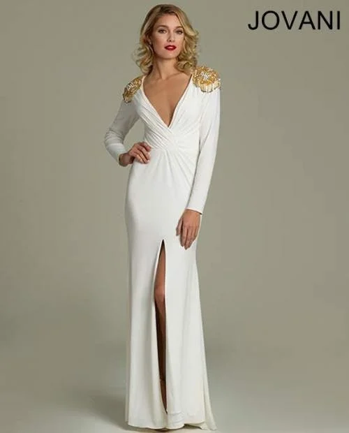 Jovani 79030 Formal Long Simple Wedding Dress