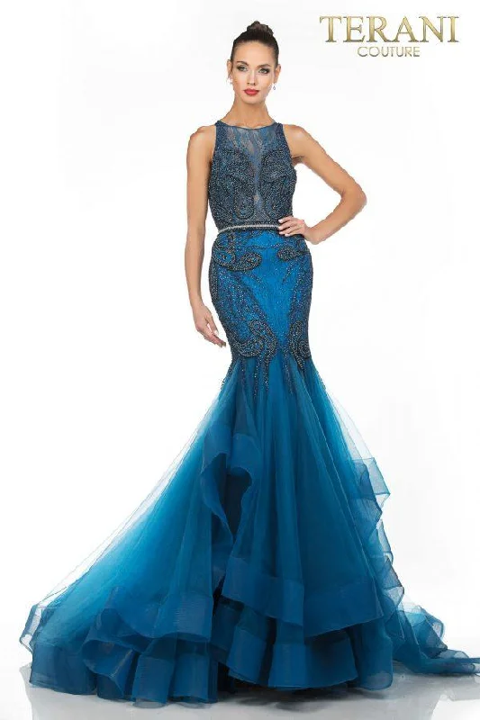 Terani Couture 1822GL7515 Long Formal Prom Dress