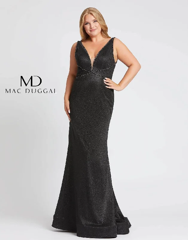 Mac Duggal 48895 Fabulouss Plus Size Prom Long Dress