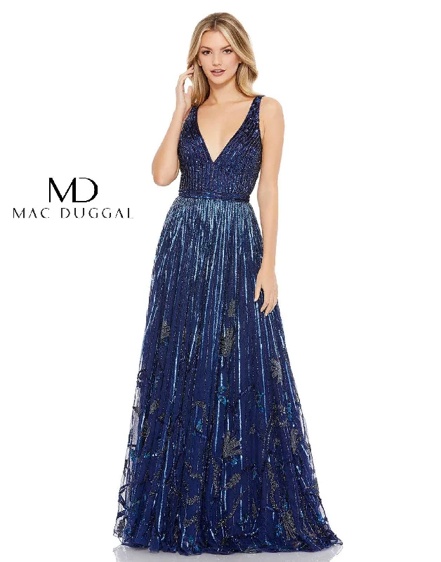 Mac Duggal 5226 Prom Long Sleeveless Formal Dress