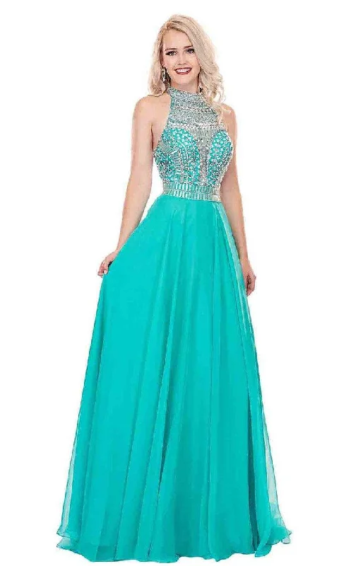 Rachel Allan Prom Long Formal Chiffon Dress 6568