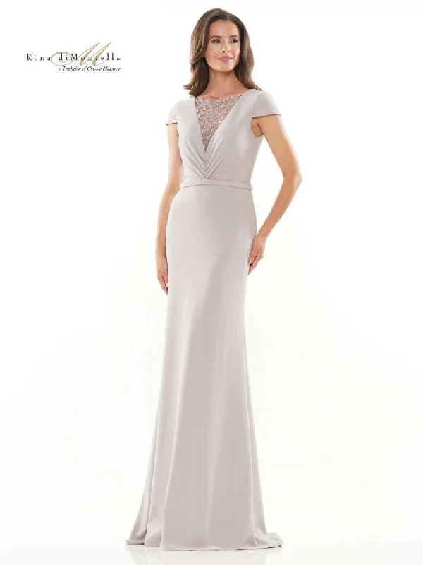 Rina di Montella Long Formal Beaded Dress 2729