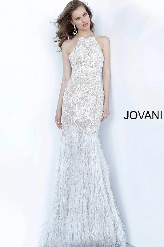 Jovani 68300 Halter Long Formal Dress