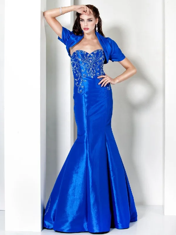 Jovani 4794 Strapless Mermaid Long Evening Dress