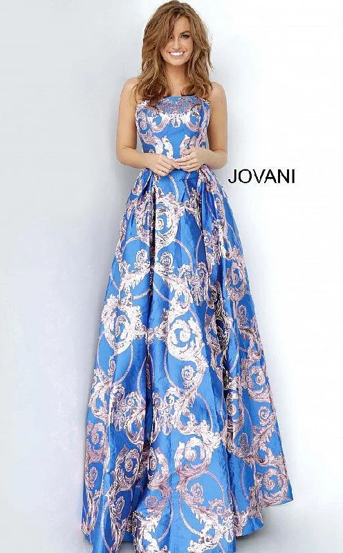 Jovani 3771 Prom Long Print Ball Gown