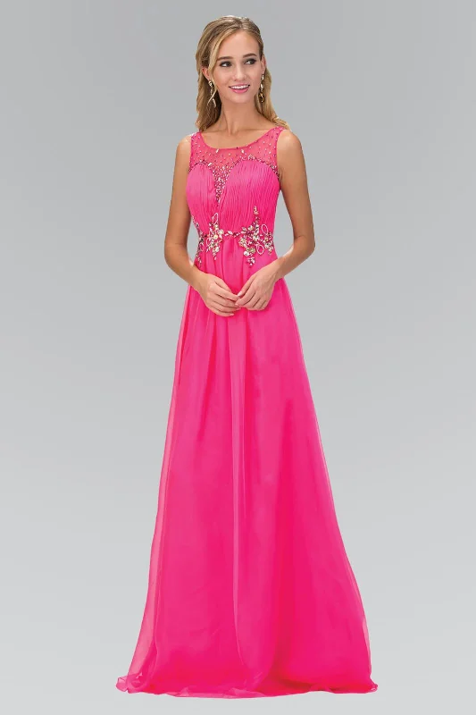 Long Formal Sleeveless Chiffon Prom Dress