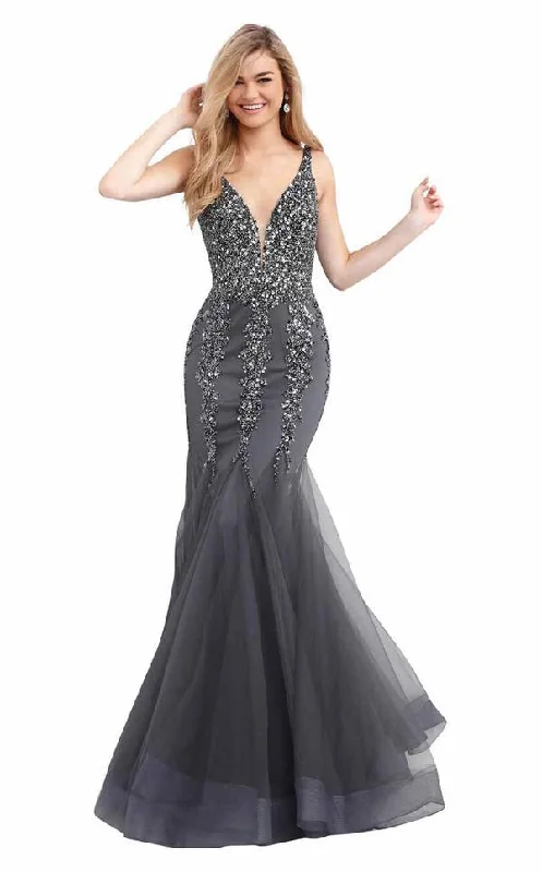 Jovani 63700 Long Sleeveless Formal Prom Dress