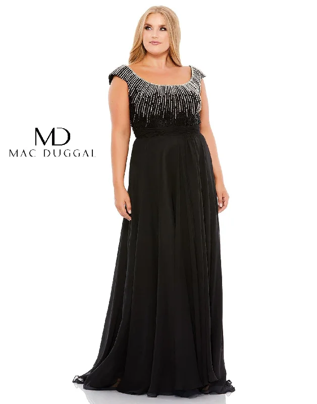 Mac Duggal 67735 Fabulouss Plus Size Long Dress