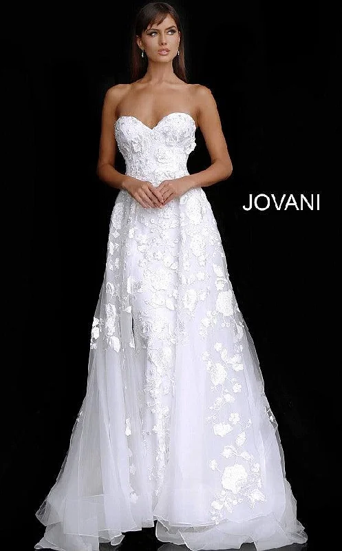 Jovani 65935 Strapless Long Wedding Dress JB