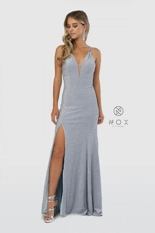 Long Sexy High Slit Prom Dress Evening Gown