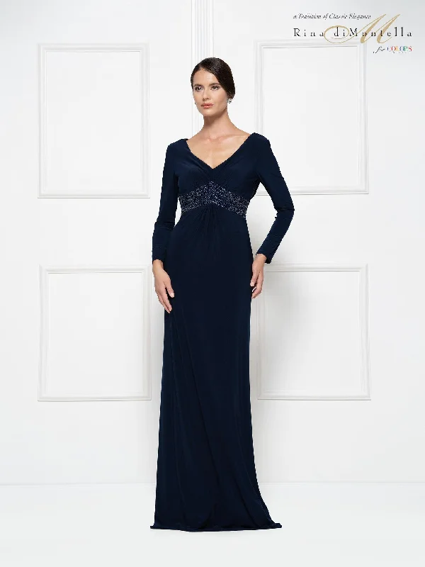 Rina di Montella Formal Long Sleeve Dress 2691