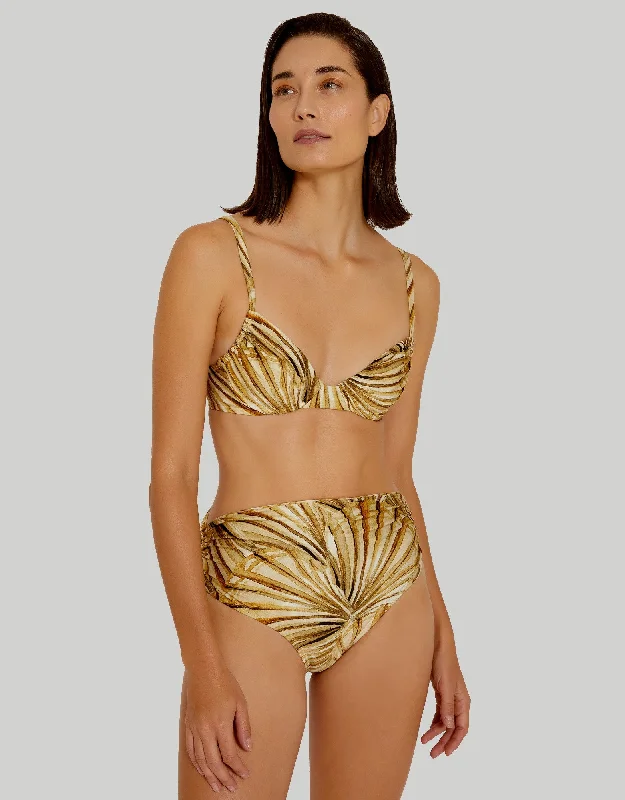 Amalfi High Waist Bikini Bottom European Cut