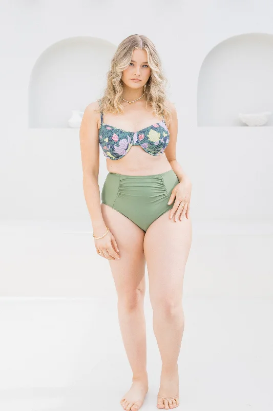 Olive High Waisted Brief