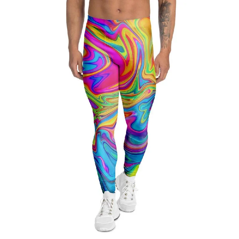 Abstract Mixing Ink Men's Leggings