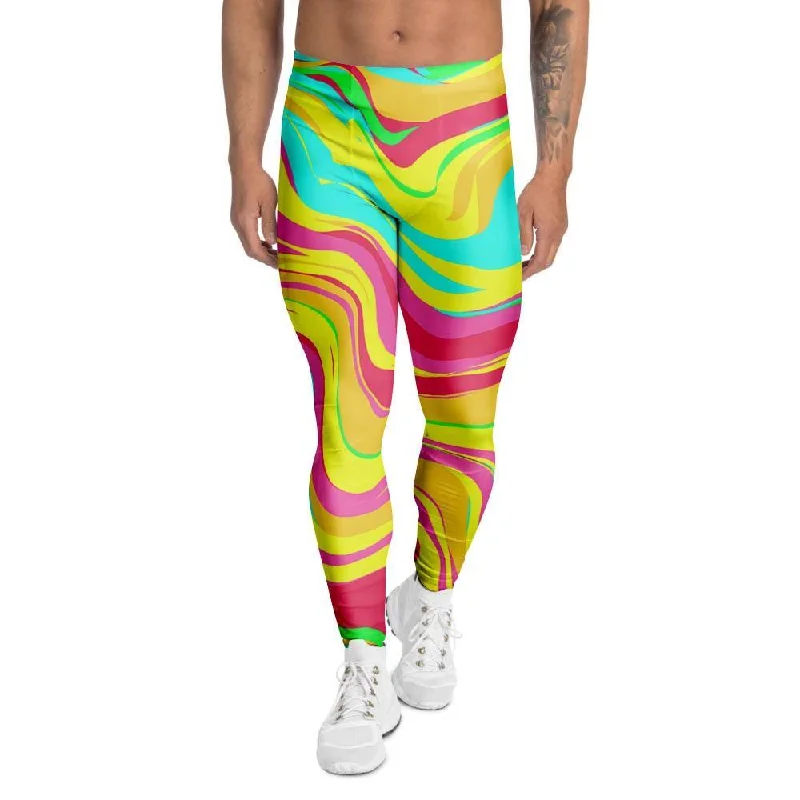 Abstract Paint Men's Leggings