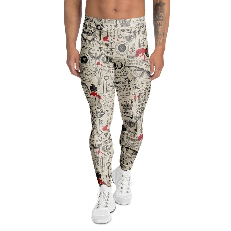 Alchemy Witchcraft Gothic Men's Leggings