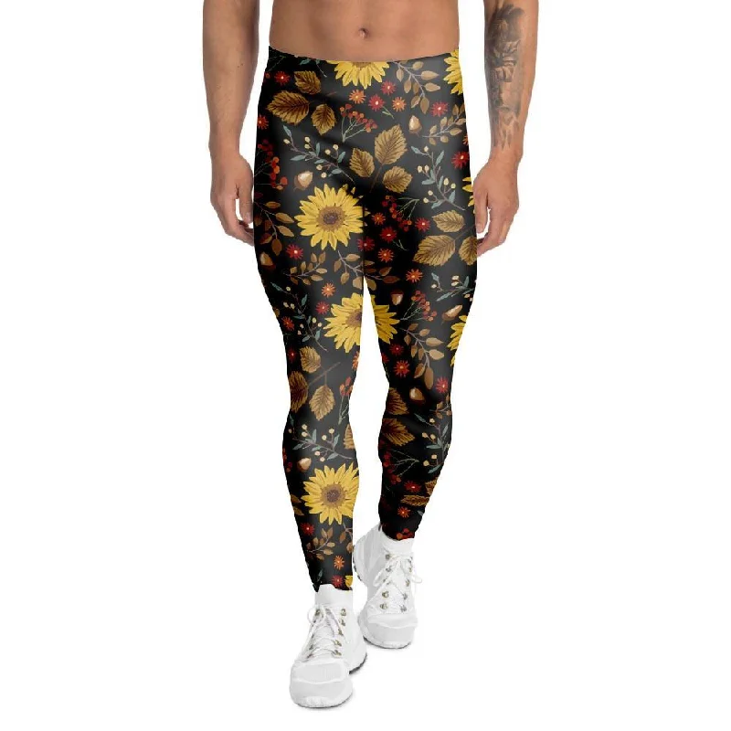 Autumn Sunflower Men's Leggings