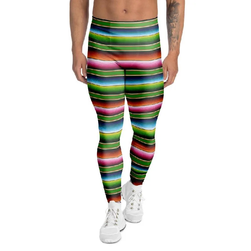 Baja Mexican Print Men's Leggings