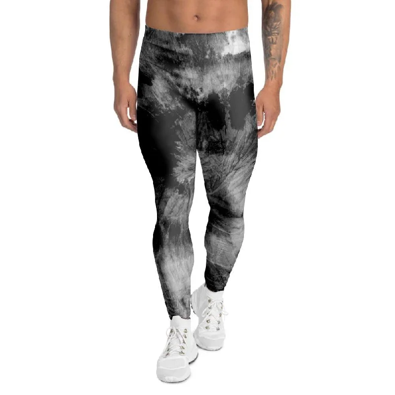 Black Tie Dye Men's Leggings