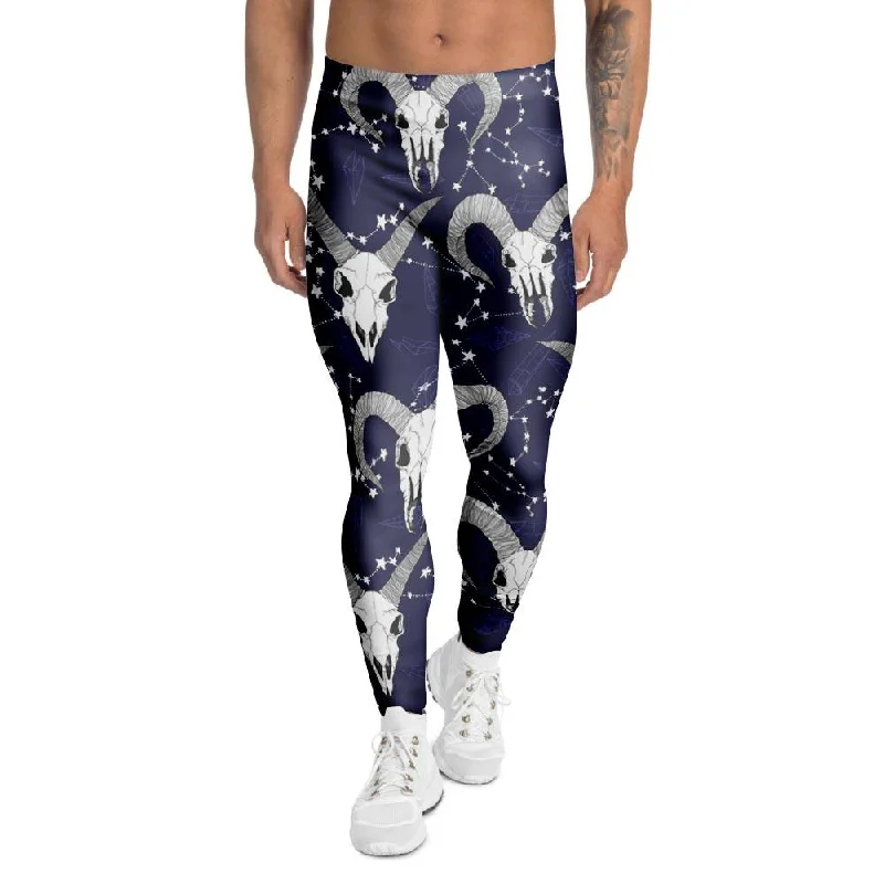 Capricorn Astrology Magic Witch Men's Leggings