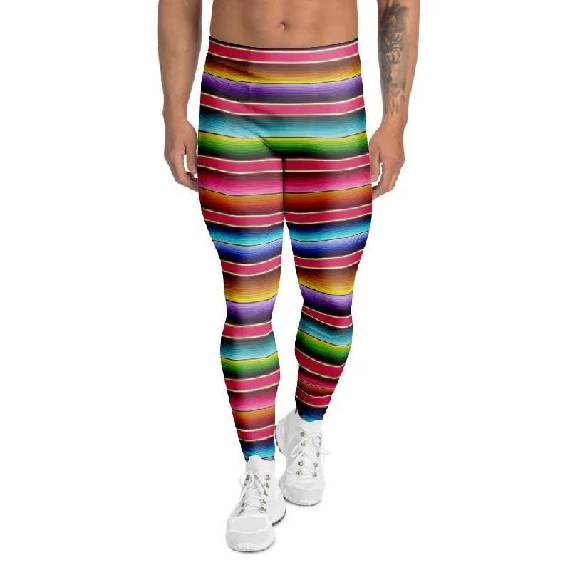 Coloful Mexican Baja Men's Leggings