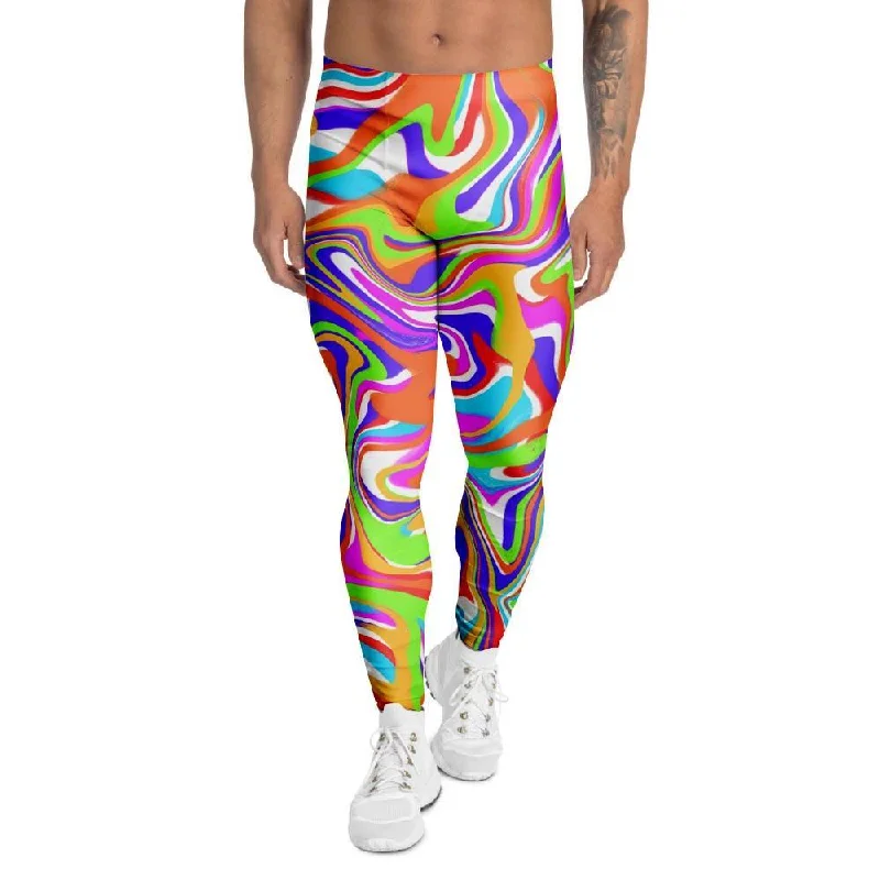 Colorful Abstract Men's Leggings