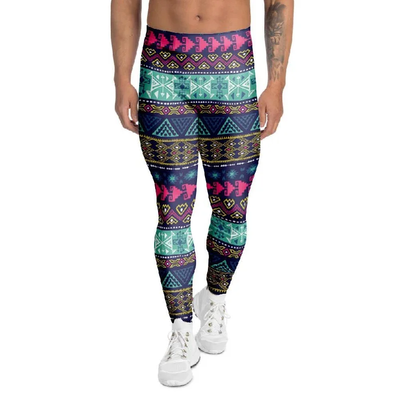 Ethic Aztec Print Men's Leggings